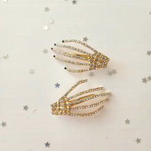 Load image into Gallery viewer, Rhinestone Skeleton Hand Hair Clip
