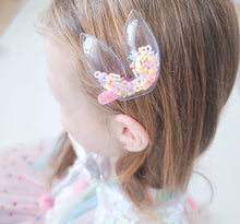 Load image into Gallery viewer, Confetti bunny hair clip pack
