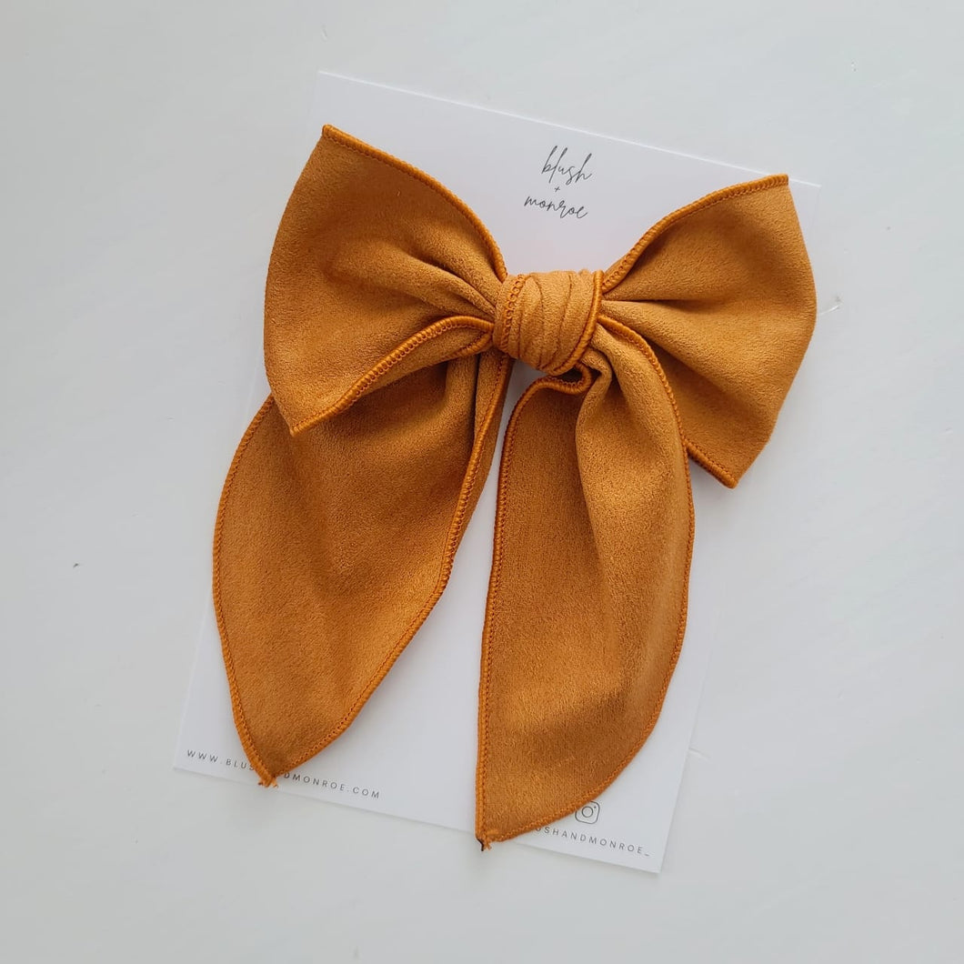 Sienna suede bow- Large