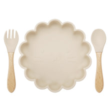 Load image into Gallery viewer, Lion silicone suction plate Set- Cream
